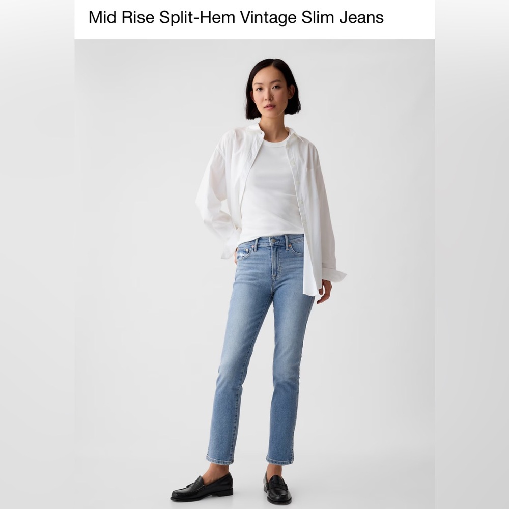Brand new! Gap vintage slim jean Size 29 Tall